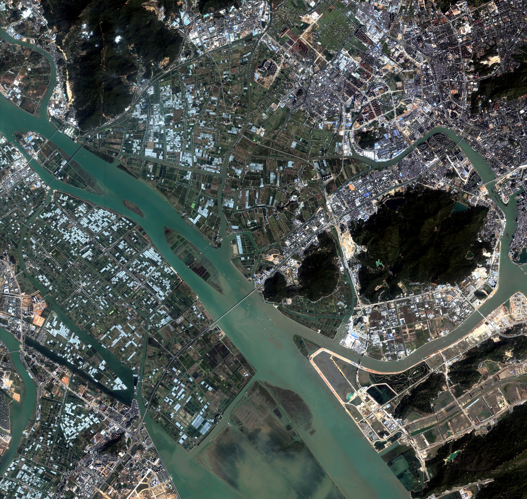 Ultra-wide remote sensing source image, scene 1