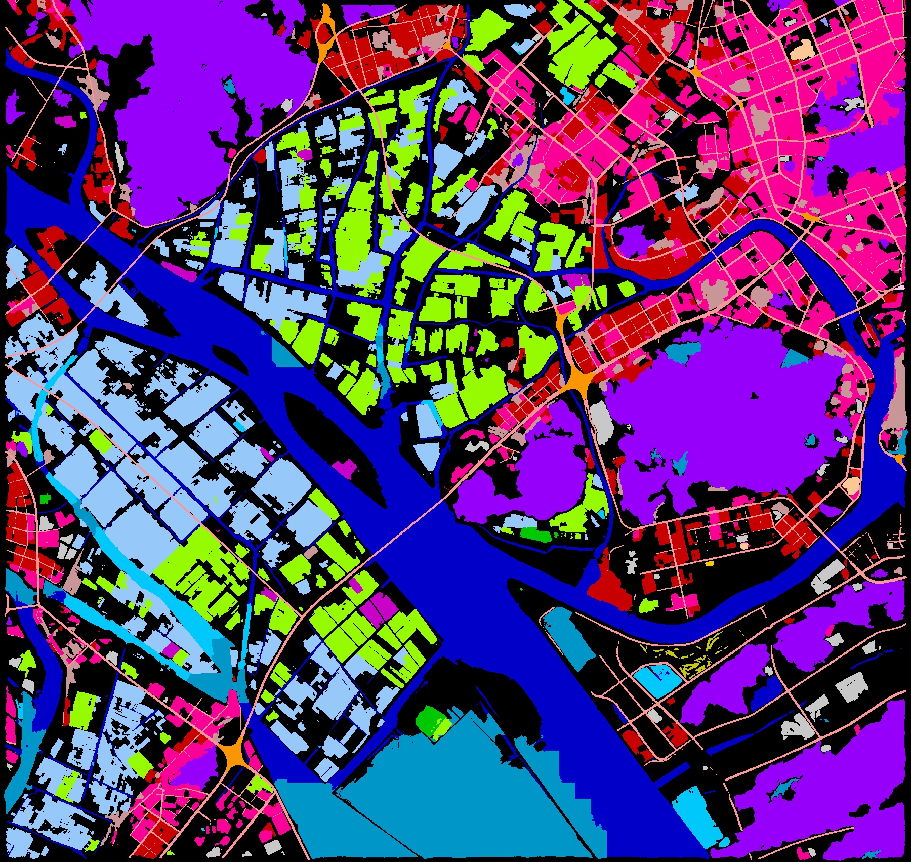 SFR-Net semantic segmentation result, scene 1